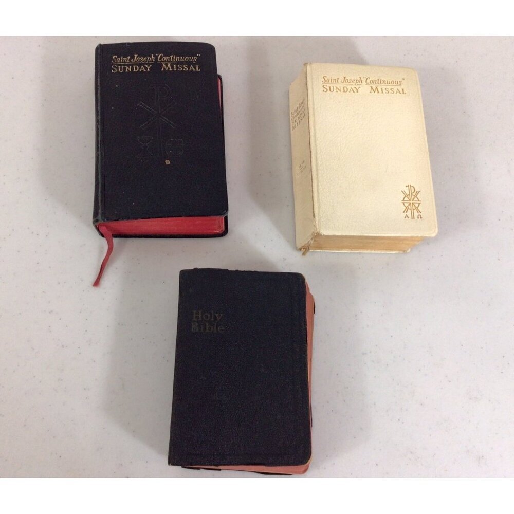 Vintage Bible Lot of 3 As Shown
